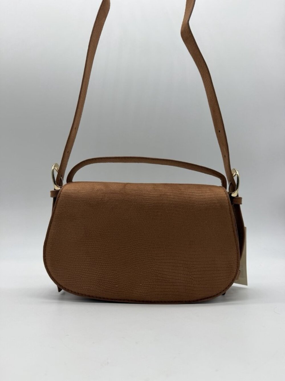 On 34th Jaqqy textured small top handle crossbody bag - Roasted Spice / Brown
